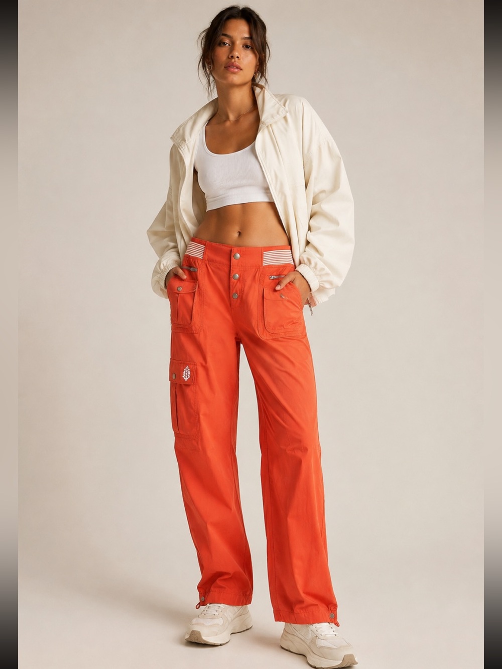 #390 FP Movement Charmer Utility Pant Orange Cargo Size L